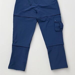 NWT Outdoor Voices RecTrek Zip-Off Cargo Pants 3XL XXXL Navy Blue Stretch Cargo